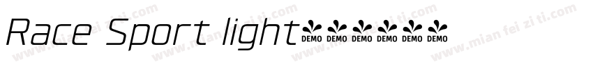 Race Sport light字体转换